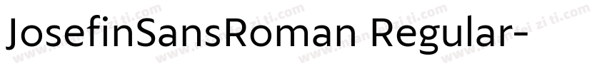 JosefinSansRoman Regular字体转换